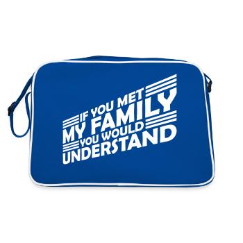 you would understand quote - Retro Bag - blue/white - Back