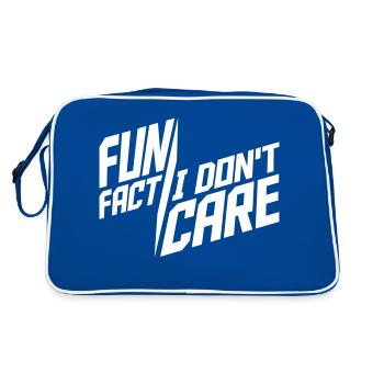 Je me fiche des faits - Sac Retro - bleu/blanc - Dos
