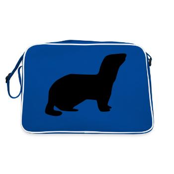 Furet - Sac Retro - bleu/blanc - Dos