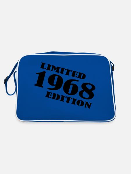 year 1968 limited edition - Retro Bag - blue/white - Back