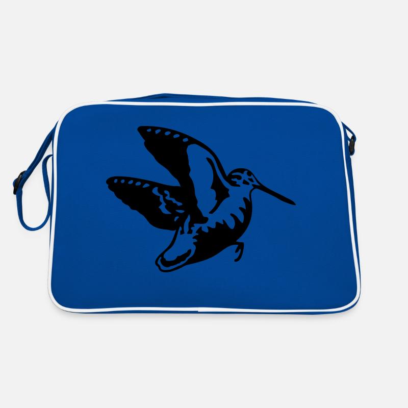 beccaccia in volo - Borsa retrò - blu/bianco