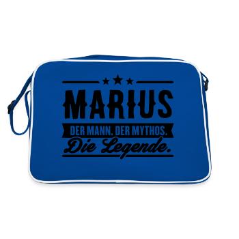Man Myth Legend Marius - Retro Bag - blue/white - Back