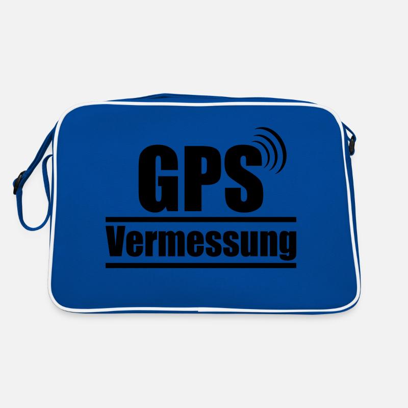 GPS-Vermessung Retro Tasche