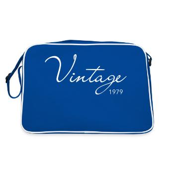 vintage 1979 - Sac Retro - bleu/blanc - Dos