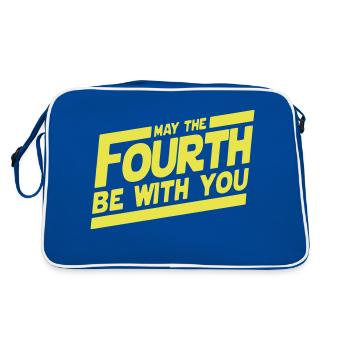 May The 4th Fourth - Retro Tasche - Blau/Weiß - Hinten