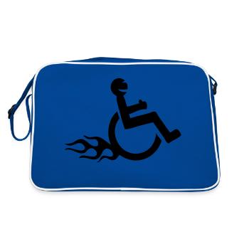 disability wheelchair fun Parasports - Retro Bag - blue/white - Back