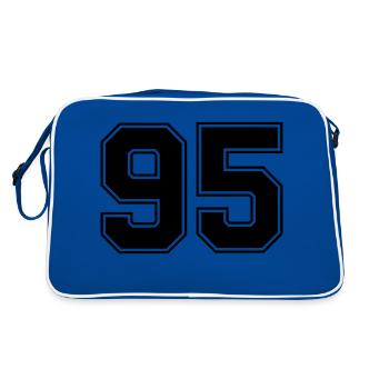 95 - Retro Bag - blue/white - Back