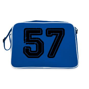 57 - Retro Bag - blue/white - Back