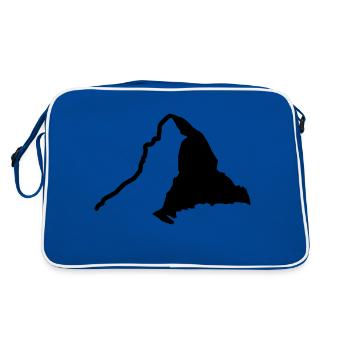Matterhorn S - Retro Tasche - Blau/Weiß - Hinten