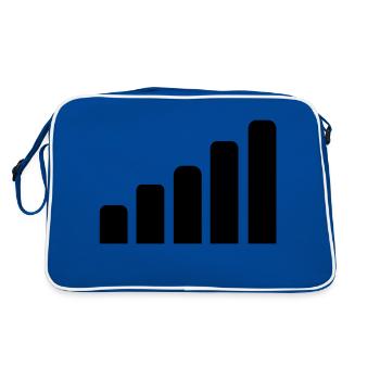 Mobile reception - Retro Bag - blue/white - Back