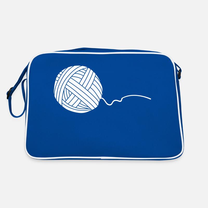 Wool wool tyre white (vector object) Retro Bag