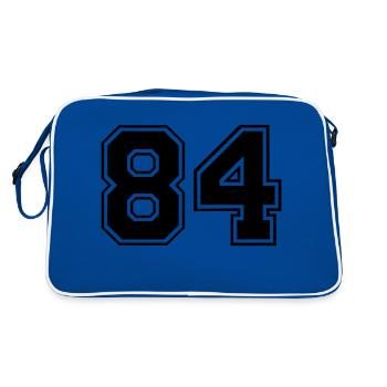 84 - Retro Bag - blue/white - Back
