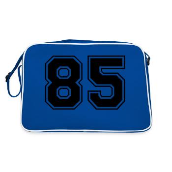 85 - Sac Retro - bleu/blanc - Dos
