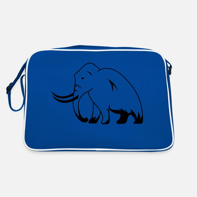 mammut - Retro Tasche - Blau/Weiß