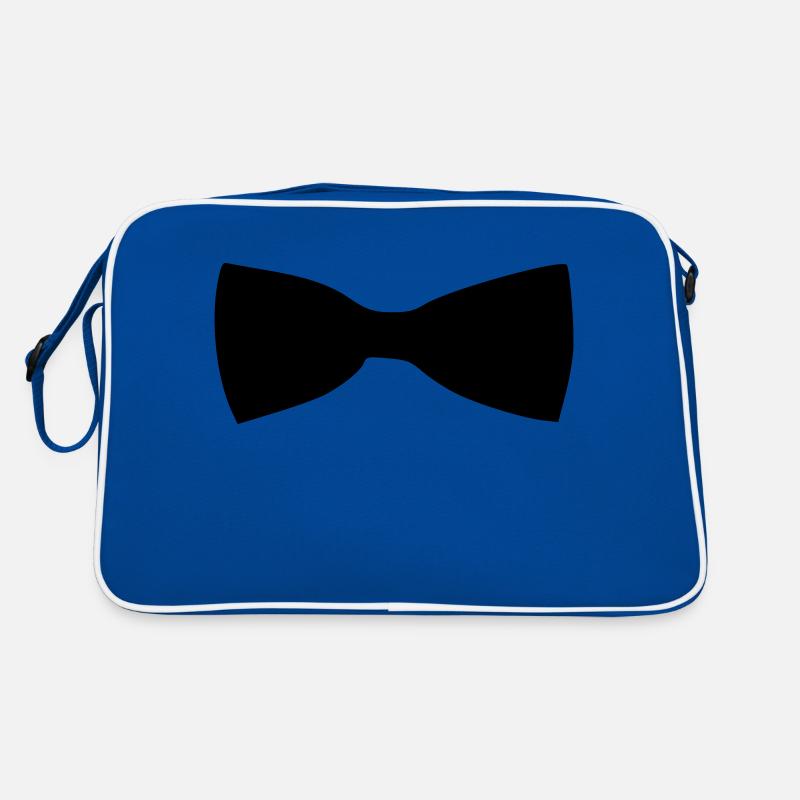 Fliege - Retro Tasche - Blau/Weiß