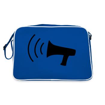 Megaphon - Retro Bag - blue/white - Back