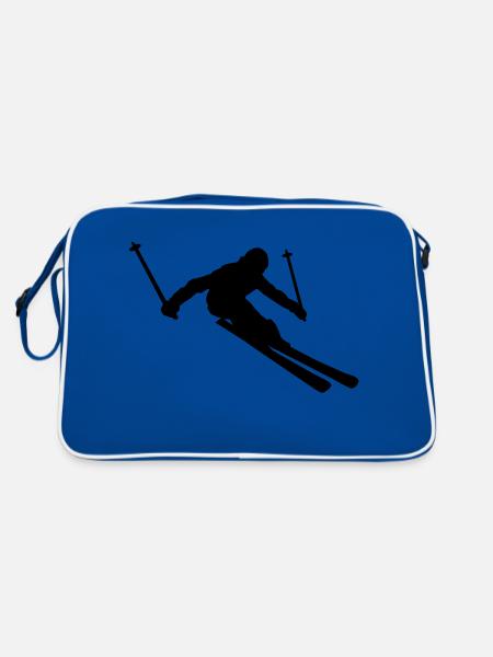 ski_fahrer__f1 - Sac Retro - bleu/blanc - Dos