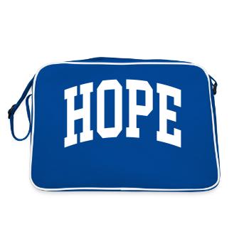 Hope - Retro Bag - blue/white - Back