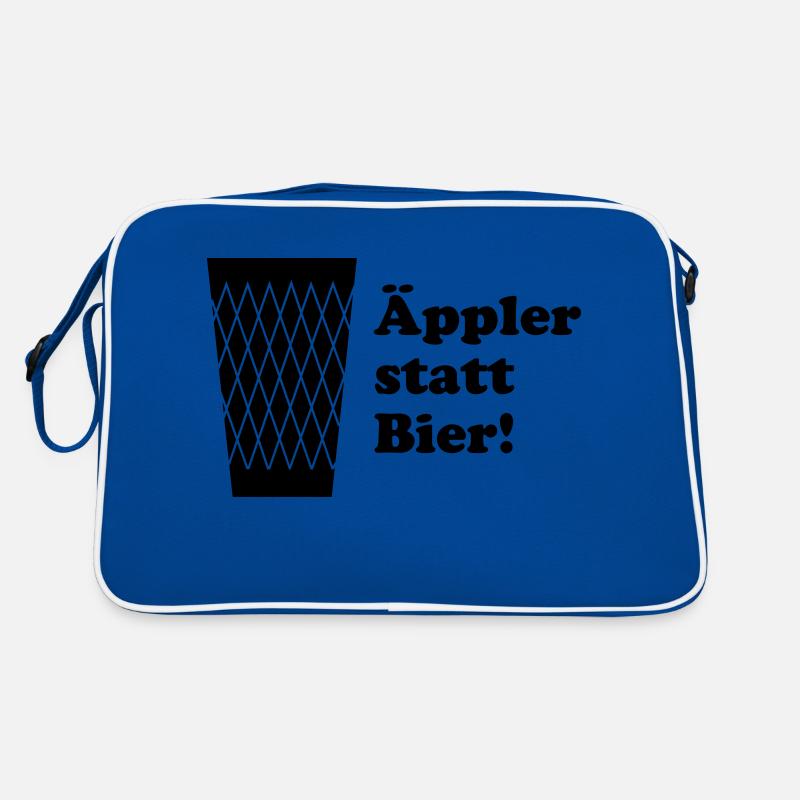 Äppler statt Bier Retro Tasche
