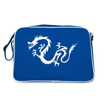 Dragon chinois - Sac Retro - bleu/blanc - Dos