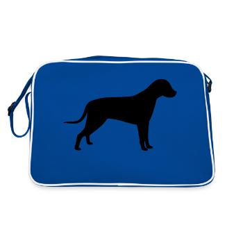 Chien - Sac Retro - bleu/blanc - Dos
