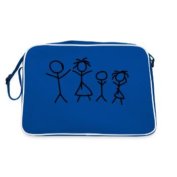Family - Sac Retro - bleu/blanc - Dos