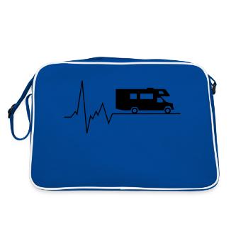 caravan - Retro Bag - blue/white - Back