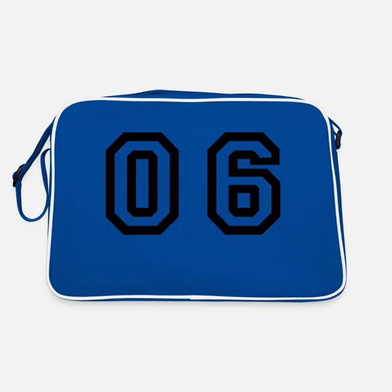 Nummer - 06 - Null Sechs Retro Tasche
