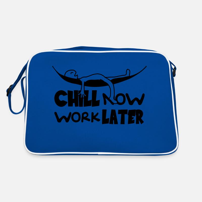 Chill maintenant travailler plus tard hamac pour d Sac Retro
