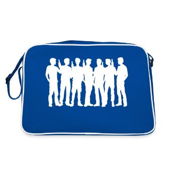 Party Group Silhouette - Retro Bag - blue/white - Back