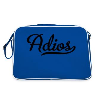courir - Sac Retro - bleu/blanc - Dos