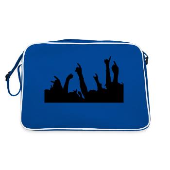 doigts métalliques - Sac Retro - bleu/blanc - Dos