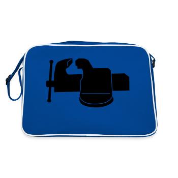 bench _vise_m1 - Retro Bag - blue/white - Back