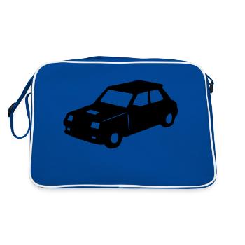 R5 retro vintage racing car - Retro Bag - blue/white - Back