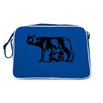 Capitoline Wolf - Sac Retro - bleu/blanc - Dos