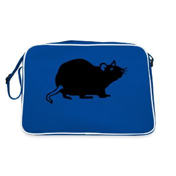 rat ratte rata ratto 811 - Sac Retro - bleu/blanc - Dos