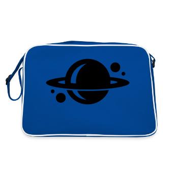 planète - Sac Retro - bleu/blanc - Dos