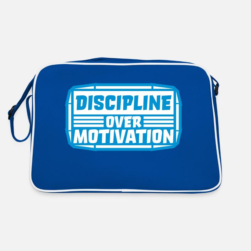 Citation de discipline sur la motivation Sac Retro
