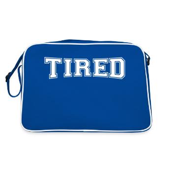tired - Retro Bag - blue/white - Back