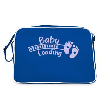 Bébé Bébé Pieds De Chargement - Sac Retro - bleu/blanc - Dos