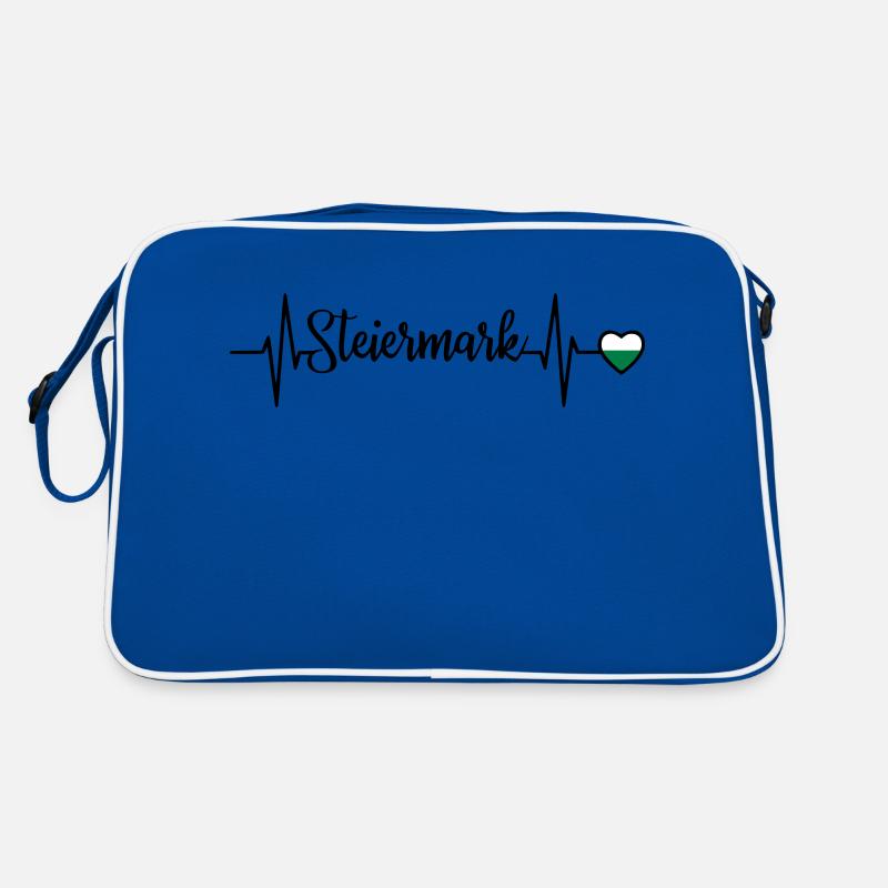 Styria Pulse Heart Line - Retro Bag - blue/white