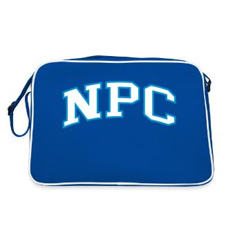 NPC gamer gaming - Retro Bag - blue/white - Back