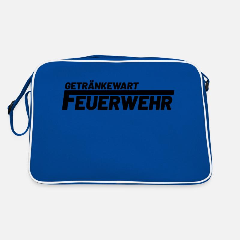 Getränkewart Freiwillige Feuerwehr - Retro Tasche - Blau/Weiß