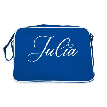 Julia Name - Retro Bag - blue/white - Back