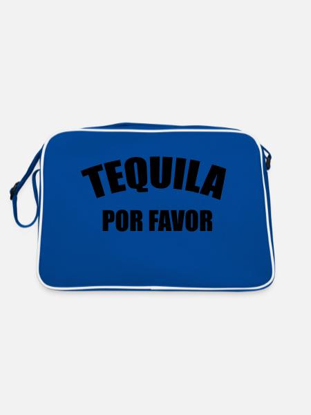Tequila Por Favor - Retro Bag - blue/white - Back