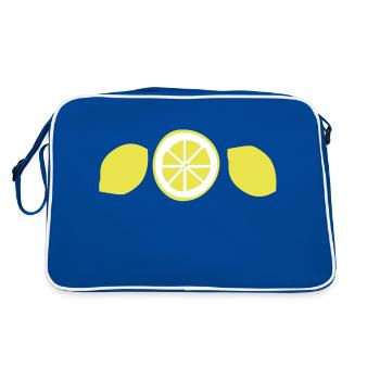 Lemon fruits vecteur - Sac Retro - bleu/blanc - Dos