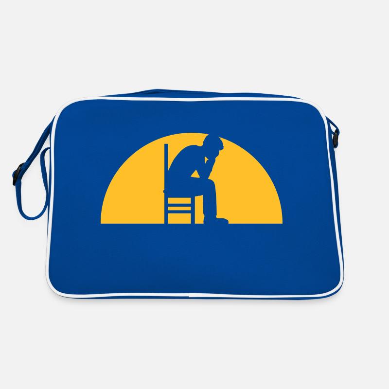 Sonne Depression Mann Retro Tasche