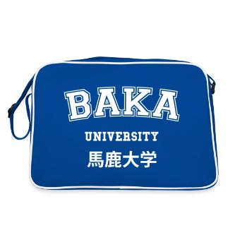 BAKA UNIVERSITY - Retro Bag - blue/white - Back