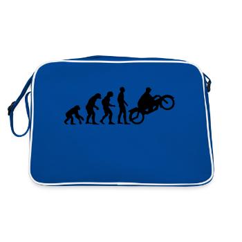 motor evolution 2 - Retro Bag - blue/white - Back