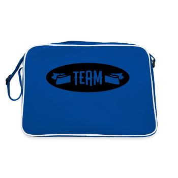 équipe - Sac Retro - bleu/blanc - Dos